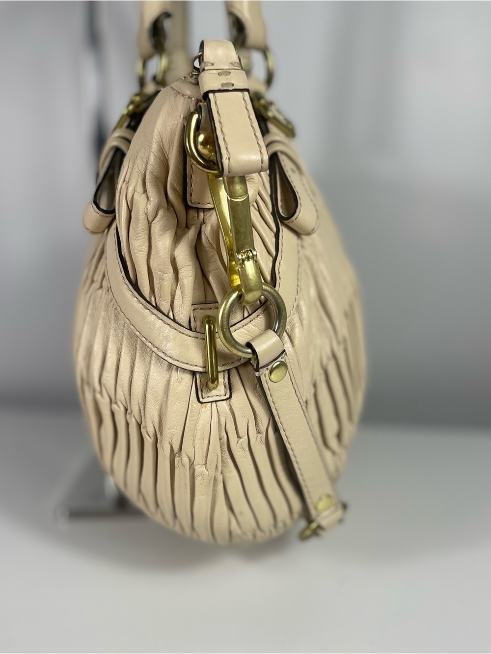 Authentic Coach Madison Gathered Leather Sophia Satchel Bag 15942 - Picture 12 of 14